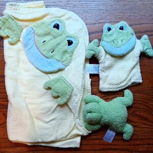 Frog-Themed Kids Bath Set